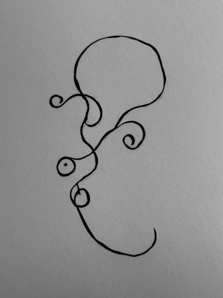 Prompt: a clean single line sketch for a tattoo, acorn that turns into a tree in shape of treble clef, dividing line up the middle like a scar, color bursts when crossing scar