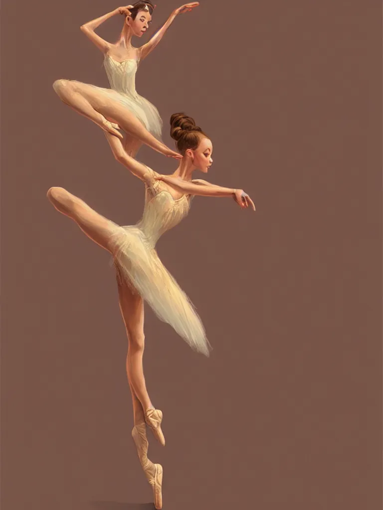 Prompt: ballerina by disney concept artists, blunt borders, golden ratio, soft light