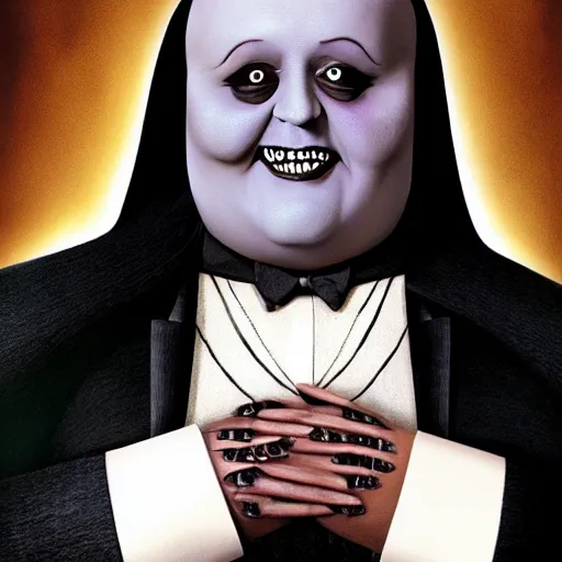 Prompt: johnny depp as fester addams in the addams family