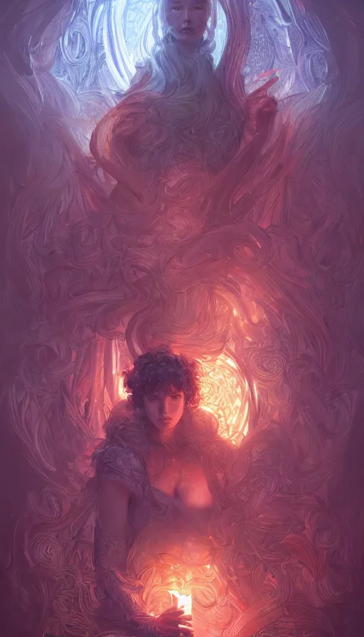 Prompt: nobody knows you, fame of thrones, lord of daggers, neon, fibonacci, sweat drops, insane, intricate, highly detailed, digital painting, artstation, concept art, smooth, sharp focus, illustration, Unreal Engine 5, 8K, art by artgerm and greg rutkowski and alphonse mucha