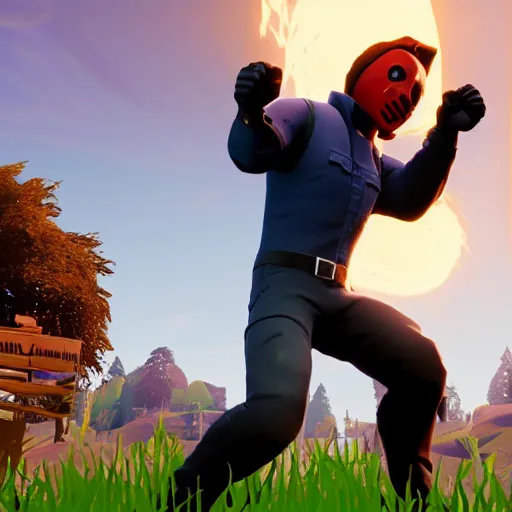 Prompt: Michael Myers in Fortnite 4K quality super realistic