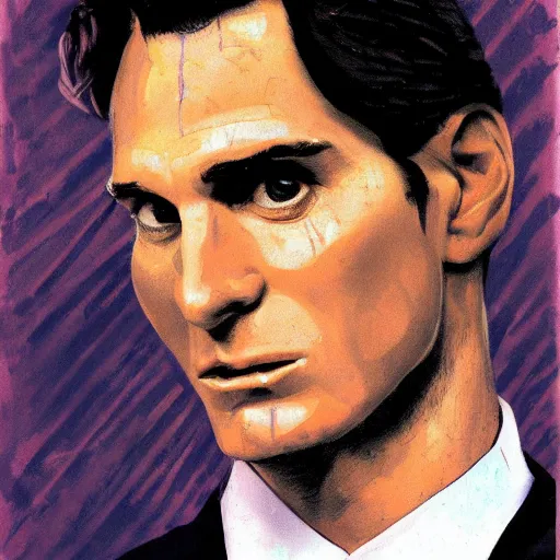 Prompt: [portrait of Patrick Bateman]