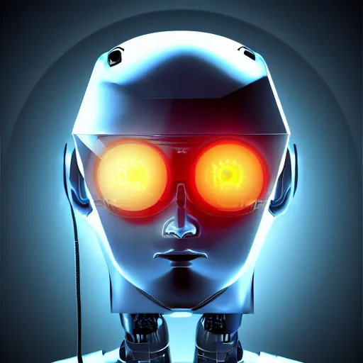 Image similar to robot with crt monitor head, futuristic, sci - fi, high quality