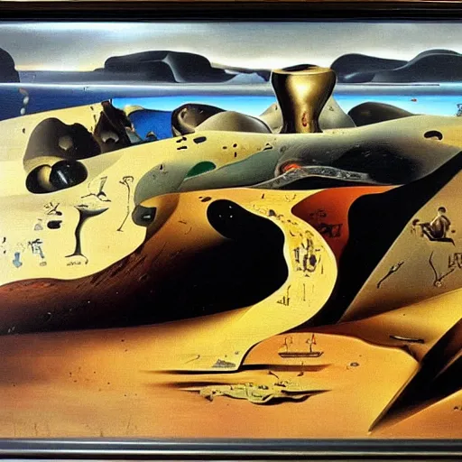 Image similar to concept art by salvador dali, oil on canvas