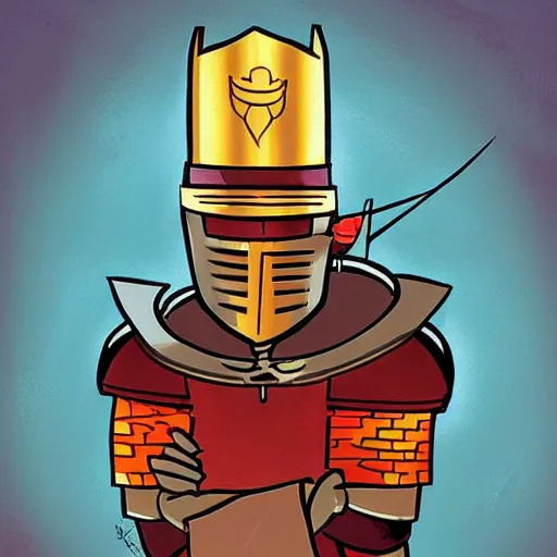 Prompt: a nobel knight by genndy tartakovsky