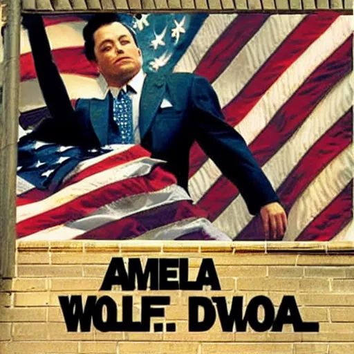 Prompt: the wolf on wall street 2 : the american dream, album art