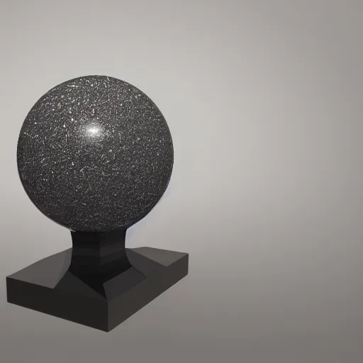 Image similar to sphere made of aluminium, hubble image in background, raytracing