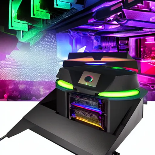 Image similar to gaming guillotine with rgb
