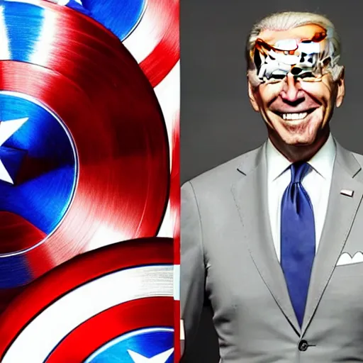 Image similar to joe biden as captain America