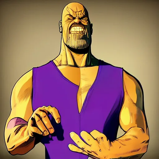 Image similar to Thanos in GTA V Art