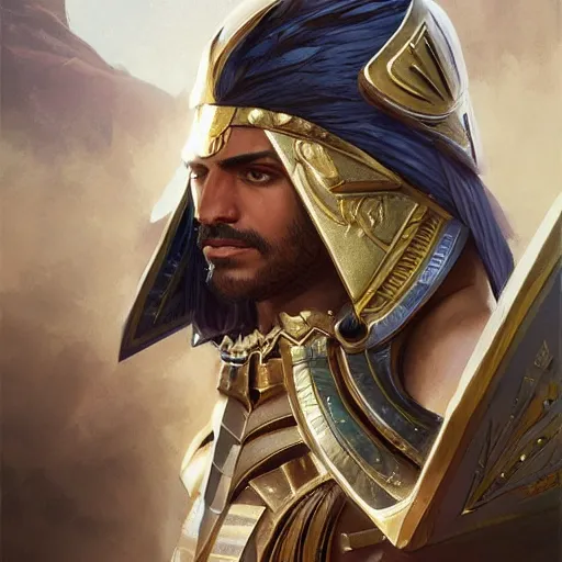 male egyptian warrior, D&D, painted fantasy character | Stable ...