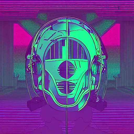 Image similar to lofi vaporwave retro futurism album artwork