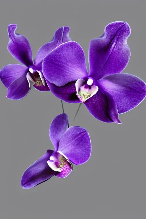 Prompt: a purple and blue orchid, ( ( ( ( jonathan zawada ) ) ) ) a computer rendering by agnes lawrence pelton, featured on polycount, computer art, rendered in cinema 4 d, octane render, rendered in maya