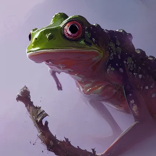 Image similar to 🐸, digital Art, artstation, Greg rutkowski, Trending artstation,