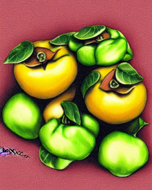 Image similar to persimmon illustration