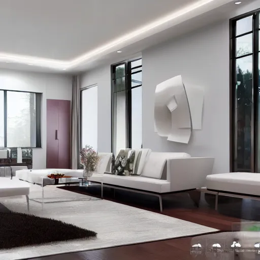 Image similar to interior photo of beautiful modern provance interior living room, photorealism,