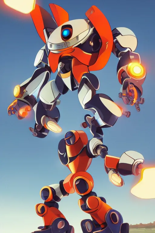 Image similar to metabots medabots medarotto medarot robot minimalist comics, behance hd by jesper ejsing, by rhads, makoto shinkai and lois van baarle, ilya kuvshinov, rossdraws global illumination ray tracing hdr radiating a glowing aura