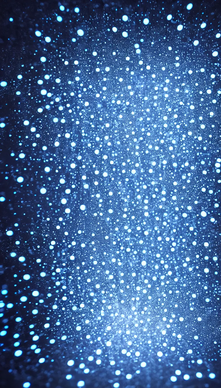Prompt: highly detailed photo of snowflakes glowing in dark night, hyper realistic, art by greg rutsowski, concept art, 8 k detail post - processing