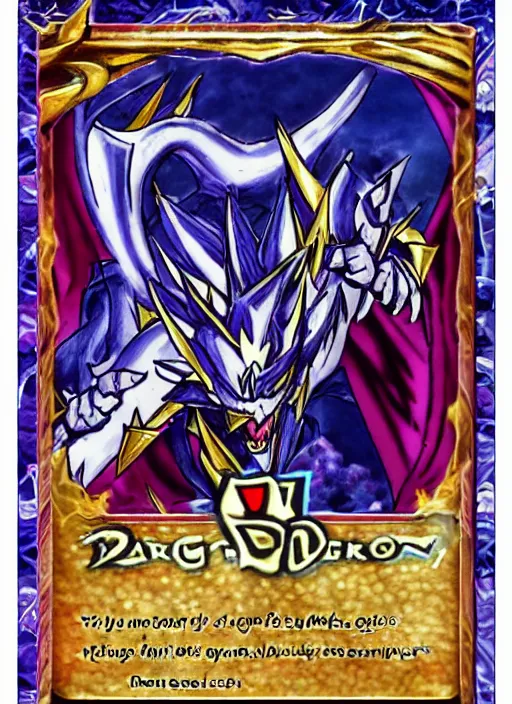 Image similar to yu - gi - oh card of a dragon