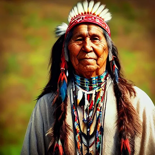 Image similar to “Native American, happy portrait”