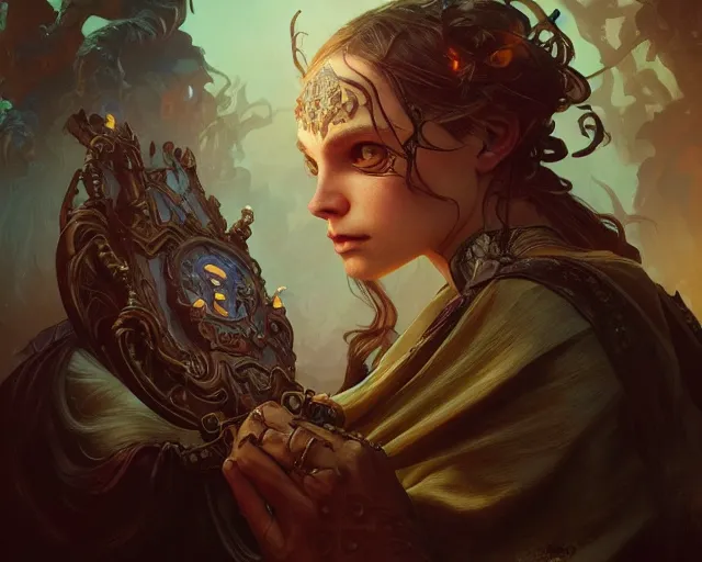 Image similar to photography of guillermo del toro, deep focus, d & d, fantasy, intricate, elegant, highly detailed, digital painting, artstation, concept art, matte, sharp focus, illustration, hearthstone, art by artgerm and greg rutkowski and alphonse mucha