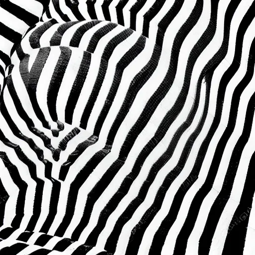 Image similar to optical illusion black and white