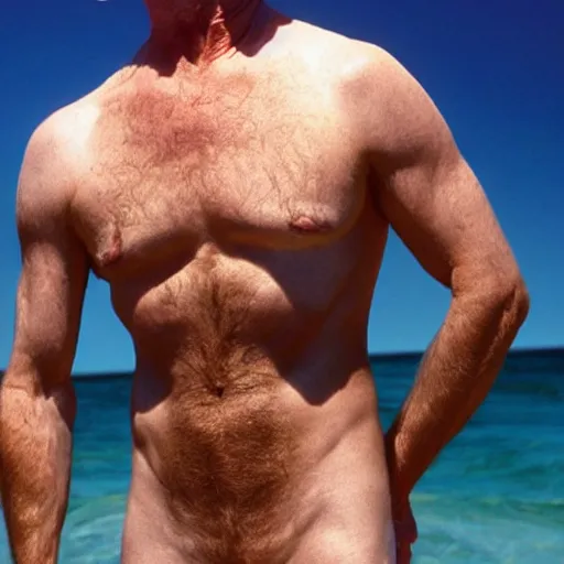 Image similar to walter white wearing a bikini
