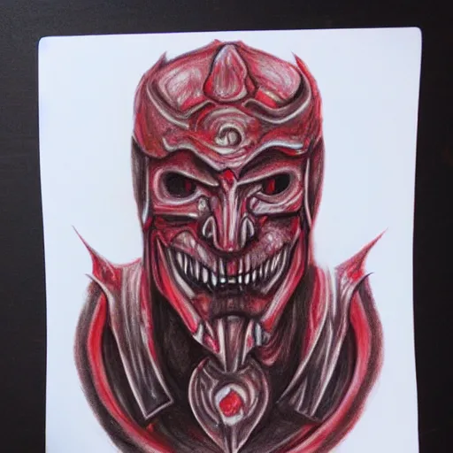 Image similar to BLOOD GOD, PENCIL painting