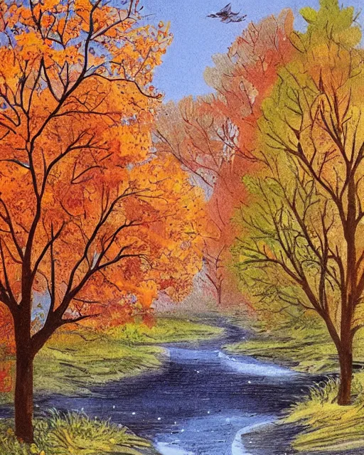 Image similar to autumn illustration