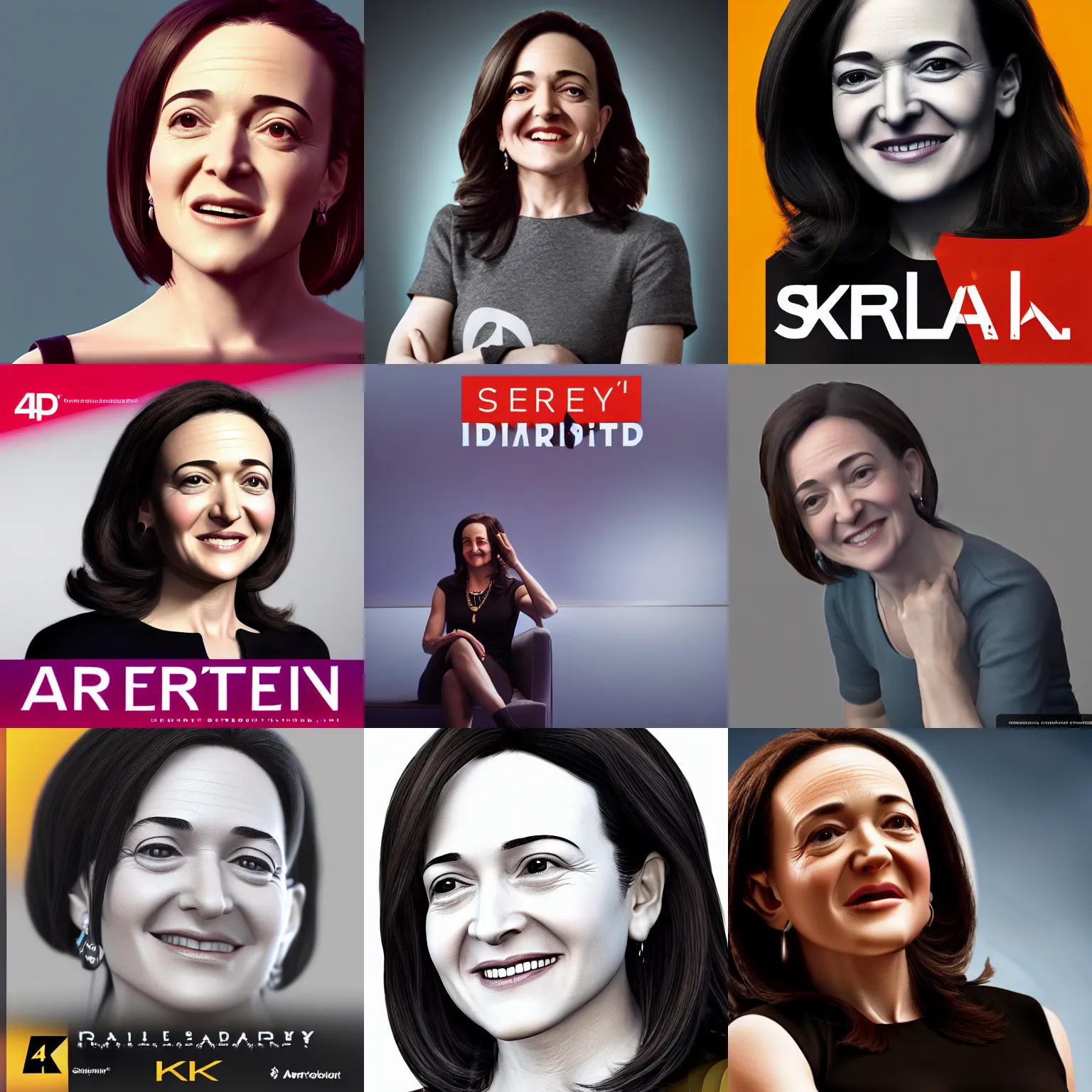 Prompt: sheryl sandberg, trending on artstation, unreal engine 4 k