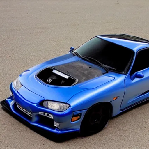 Image similar to toyota supra mixed with a mazda rx 7