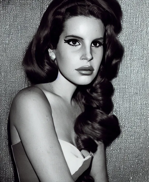 Image similar to lana del rey by thomas ruff