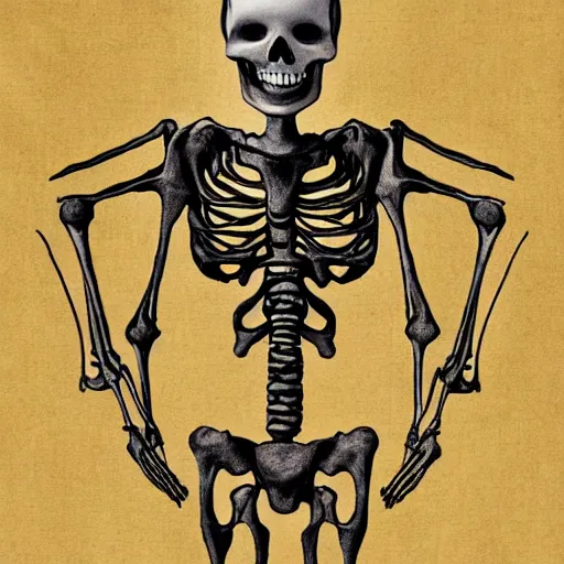 Image similar to skeleton amalgamation