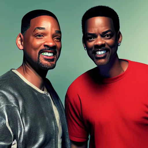 Prompt: will smith and chris rock together. ultra-detailed, 8k, octane render