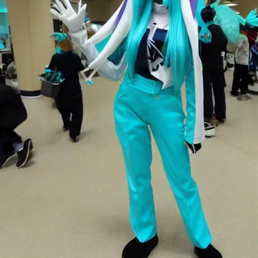 Prompt: Hatsune Miku cosplay