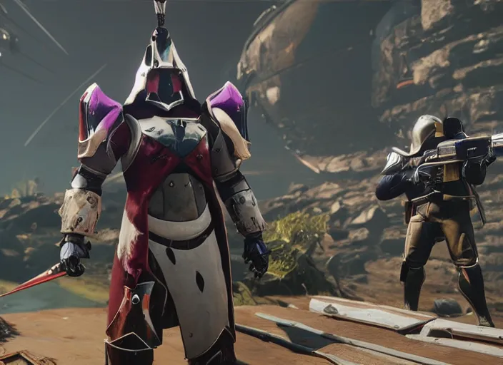 Image similar to ham chungus armor set in Destiny 2, highly detailed 4k in-game screenshot leak datamine from reddit