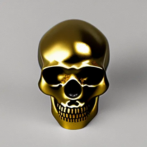 Image similar to marble scull with curved gold texture