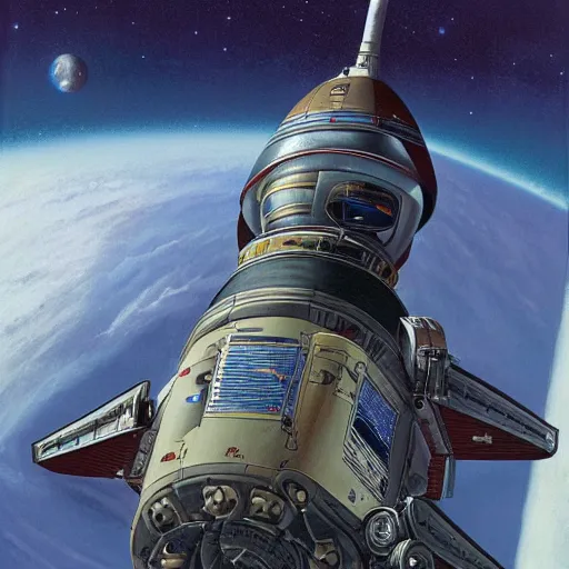 Image similar to detailed spacecraft by peter elson