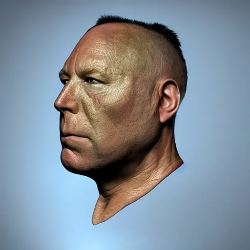 Prompt: hyperrealistic mixed media image of info wars alex jones ( bullfrog ) mask, stunning 3 d render inspired art by xiang duan and thomas eakes and greg rutkowski, perfect facial symmetry, hyper realistic texture, realistic, highly detailed attributes and atmosphere, dim volumetric cinematic lighting, 8 k octane detailed render, post - processing, masterpiece,