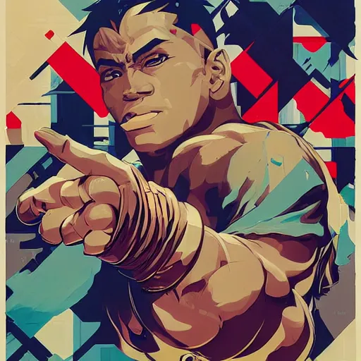 Image similar to Sean of Street Fighter 3: Third strike profile picture by Sachin Teng, asymmetrical, Organic Painting , Violent, Powerful, geometric shapes, hard edges, energetic, graffiti, street art:2 by Sachin Teng:4
