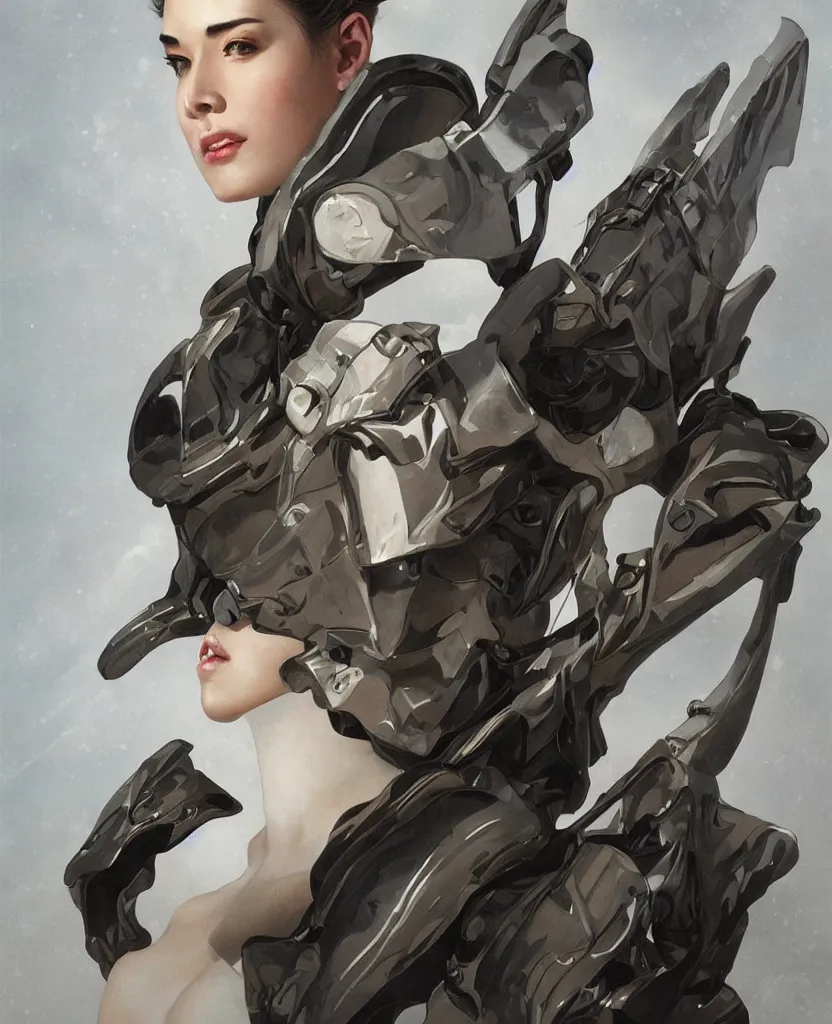 Prompt: military leader, tall woman, piercing grey eyes, space opera, korean straight eyebrows, combat ready hairstyle, shoulder pads, shoulder cape, south east asian, alluring, painted, hyper realistic, high fidelity, digital painting, artstation, concept art, smooth, sharp focus, illustration, art by artgerm and tian zi and alphonse mucha and greg rutkowski,