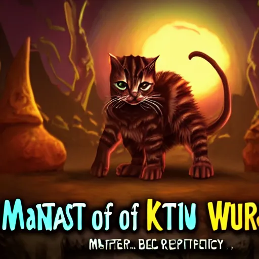 Image similar to Master of Ruin, world boss kitten