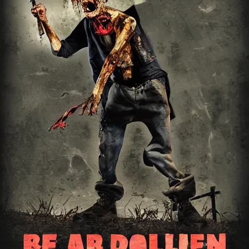 Image similar to ben laden as zombie