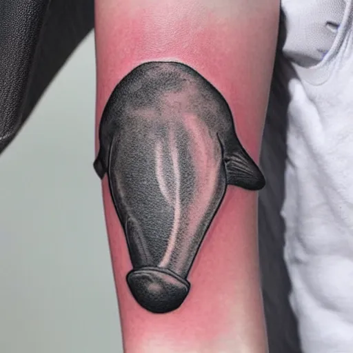 Image similar to tattoo of a spermwhale, edges only, minimalistic