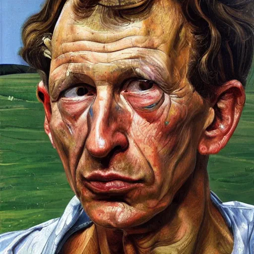 Prompt: high quality high detail painting by lucian freud, hd, lee ronaldo