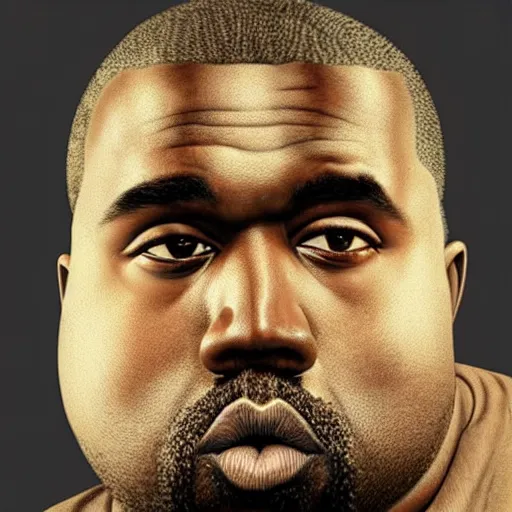 Prompt: hyperrealistic mixed media image of a incredibly morbidly obese kanye west, stunning 3 d render inspired art by istvan sandorfi and greg rutkowski, perfect facial symmetry, realistic, highly detailed attributes and atmosphere, dim volumetric cinematic lighting, 8 k octane extremely hyper - detailed render, post - processing, masterpiece,