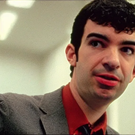 Prompt: “a still of Nathan Fielder in The Breakfast Club”