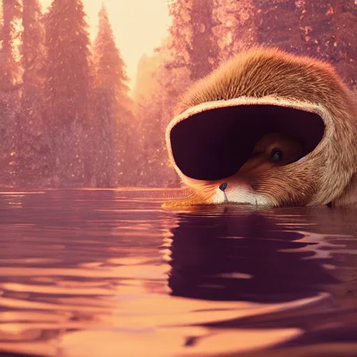 Prompt: hyperrealistic dslr film still of justin bieber disguised as a beaver, beaver dam, stunning 8 k octane comprehensive 3 d render, inspired by istvan sandorfi & greg rutkowski & unreal engine, perfect symmetry, dim volumetric cinematic lighting, extremely hyper - detailed, incredibly real lifelike attributes & flesh texture, intricate, masterpiece, artstation, stunning