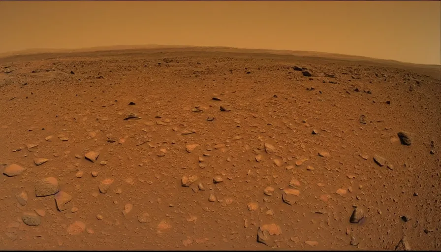 Image similar to photograph from the surface of mars,
