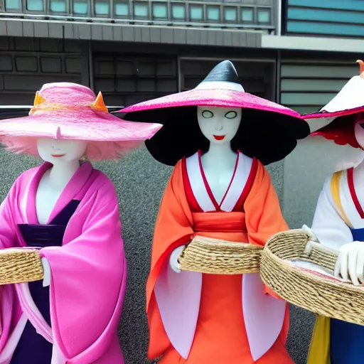 Image similar to witches on a vacation to Toyoko japan